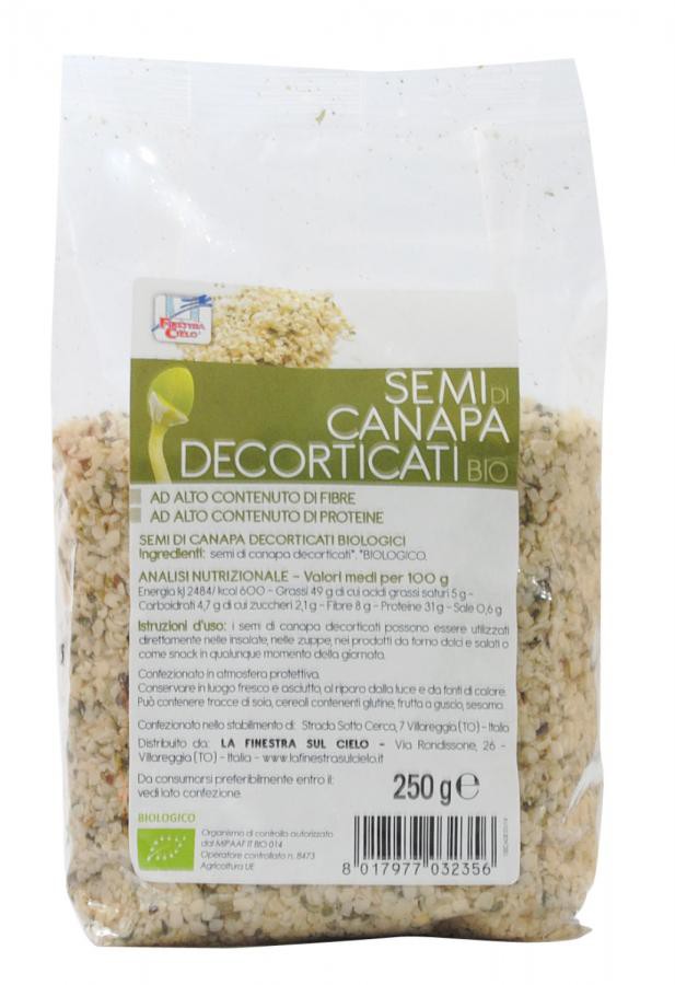 SEMI CANAPA DECORTIC BIO 250G