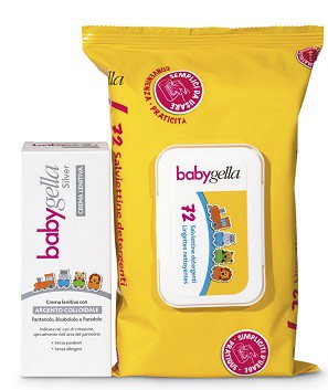 BABYGELLA CREMA SILVER + SALVIETTINE