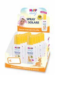 ESPOSITORE HIPP SPRAY SOLARE 12 PEZZI DA 150 ML
