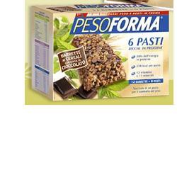 PESOFORMA BARRETTA CEREALI CIOCCOLATO 12 PEZZI