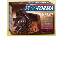 PESOFORMA BARRETTA CIOCCOLATO FONDENTE 6 PEZZI