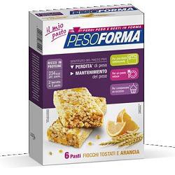 PESOFORMA BARRETTA CEREALI ARANCIA 12 PEZZI