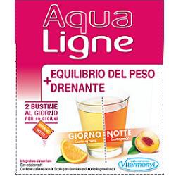 AQUALIGNE EQILIBRANTE DEL PESO + DRENANTE 10 BUSTINE GIORNO DA 2,5 G + 10 BUSTINE NOTTE DA 2,5 G SCATOLA DA 50 G