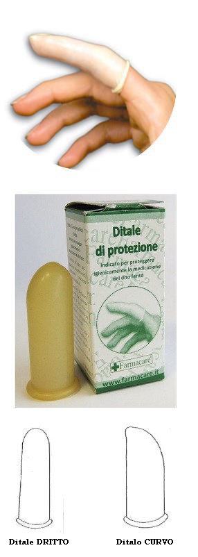 DITALE DI PROTEZIONE CURVO MISURA 3 IN LATTICE