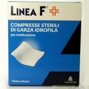 GARZA COMPRESSA IDROFILA LINEA F 12/8 10X10CM 50 PEZZI