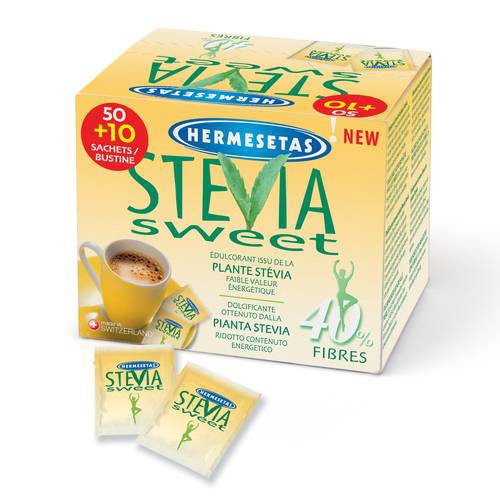 HERMESETAS STEVIA 50+10BUST