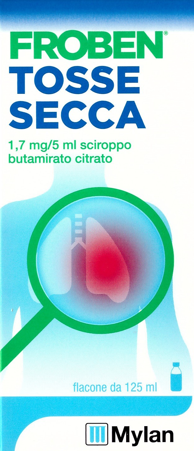 FROBEN TOSSE SECCA*1 flacone 125 ml 1,7 mg/5 ml sciroppo