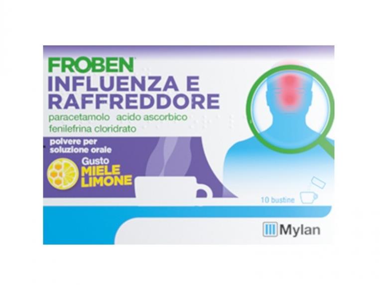 FROBEN INFLUENZA E RAFFREDDORE*os polv 10 bust 4 g limone e miele