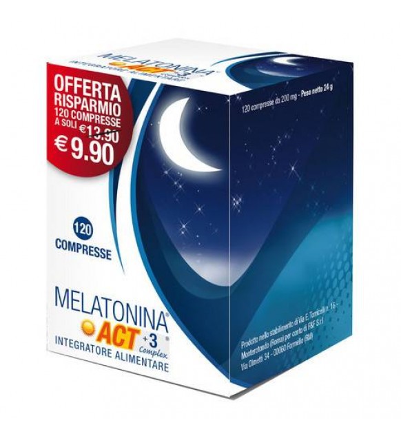 MELATONINA ACT1MG+3COMPLEX120