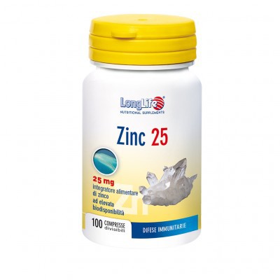 LONGLIFE ZINC 25 100CPR