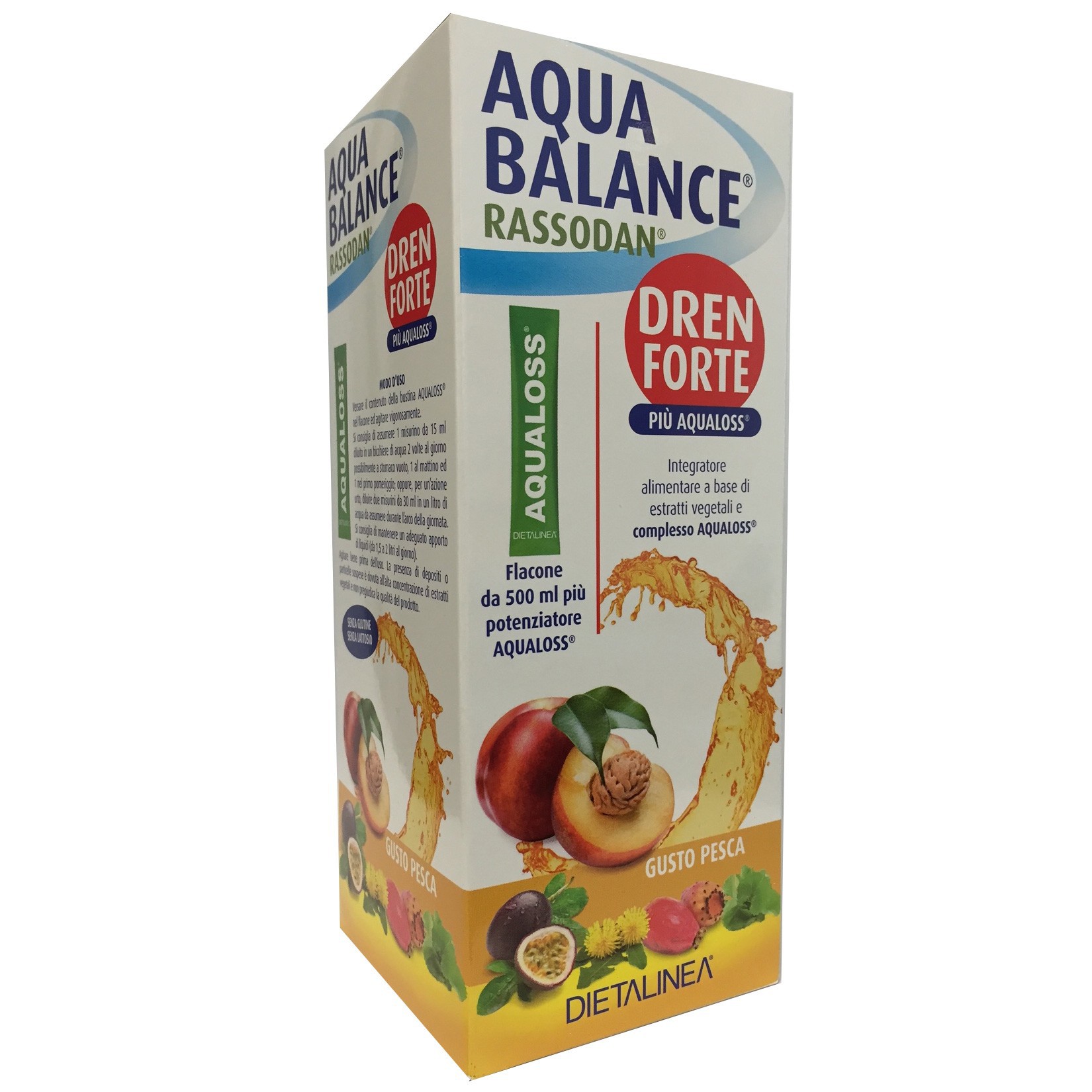 AQUA BALANCE RASSODAN DREN FORTE GUSTO PESCA 500 ML DIETALINEA+AQUALOSS