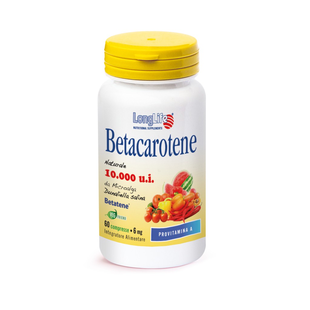 LONGLIFE BETACAROTENE 60 CPR