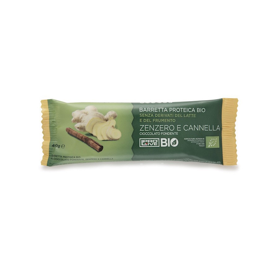 PROLIVE BIO CIOCCOLATO FONDENTE ZENZERO CANNELLA 40 G