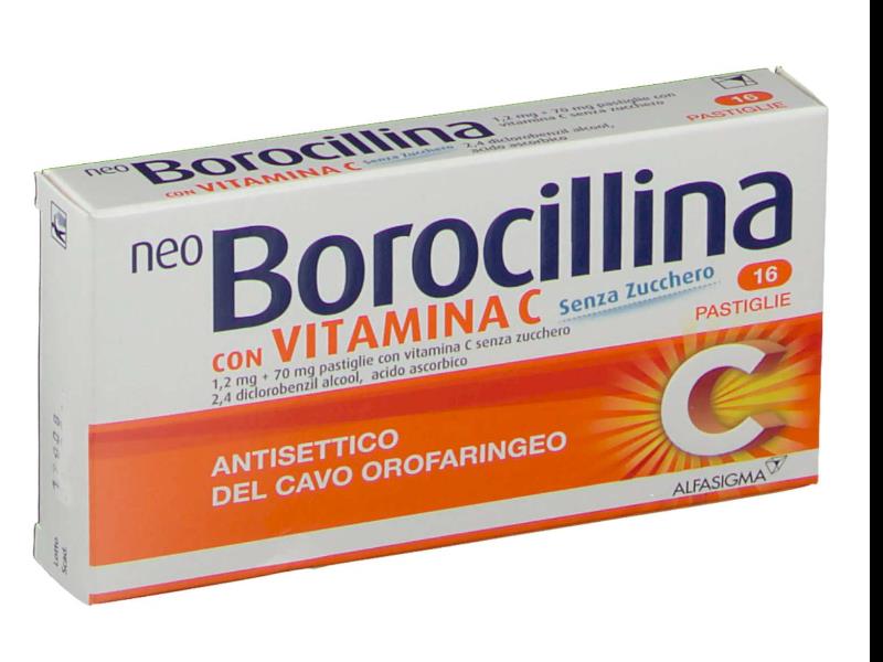 NEOBOROCILLINA C*16 pastiglie 1,2 mg + 70 mg senza zucchero