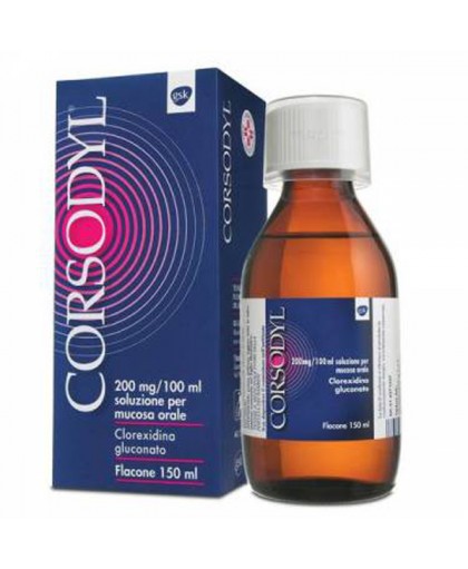 CORSODYL*SOLUZ 150ML 200MG/100