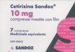 CETIRIZINA SAND*7CPR RIV 10MG