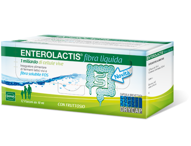 ENTEROLACTIS FIBRA LIQUIDA 12 FLACONCINI