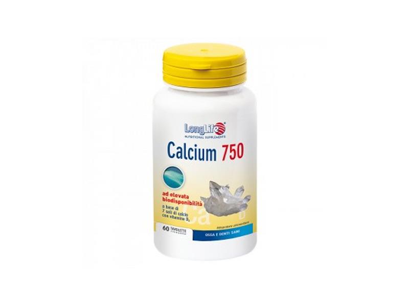 LONGLIFE CALCIUM 750MG 60TAV