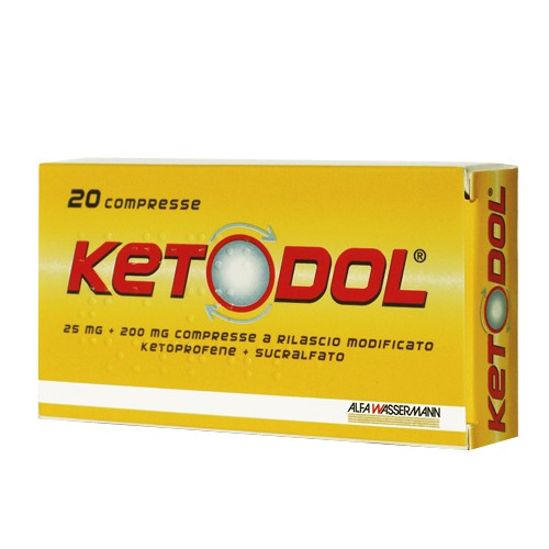 KETODOL*20CPR 25MG+200MG RM
