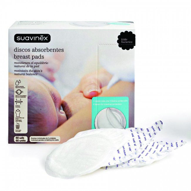 SUAVINEX COPPETTE ASSORBILATTE 60PEZZI tutte le età
