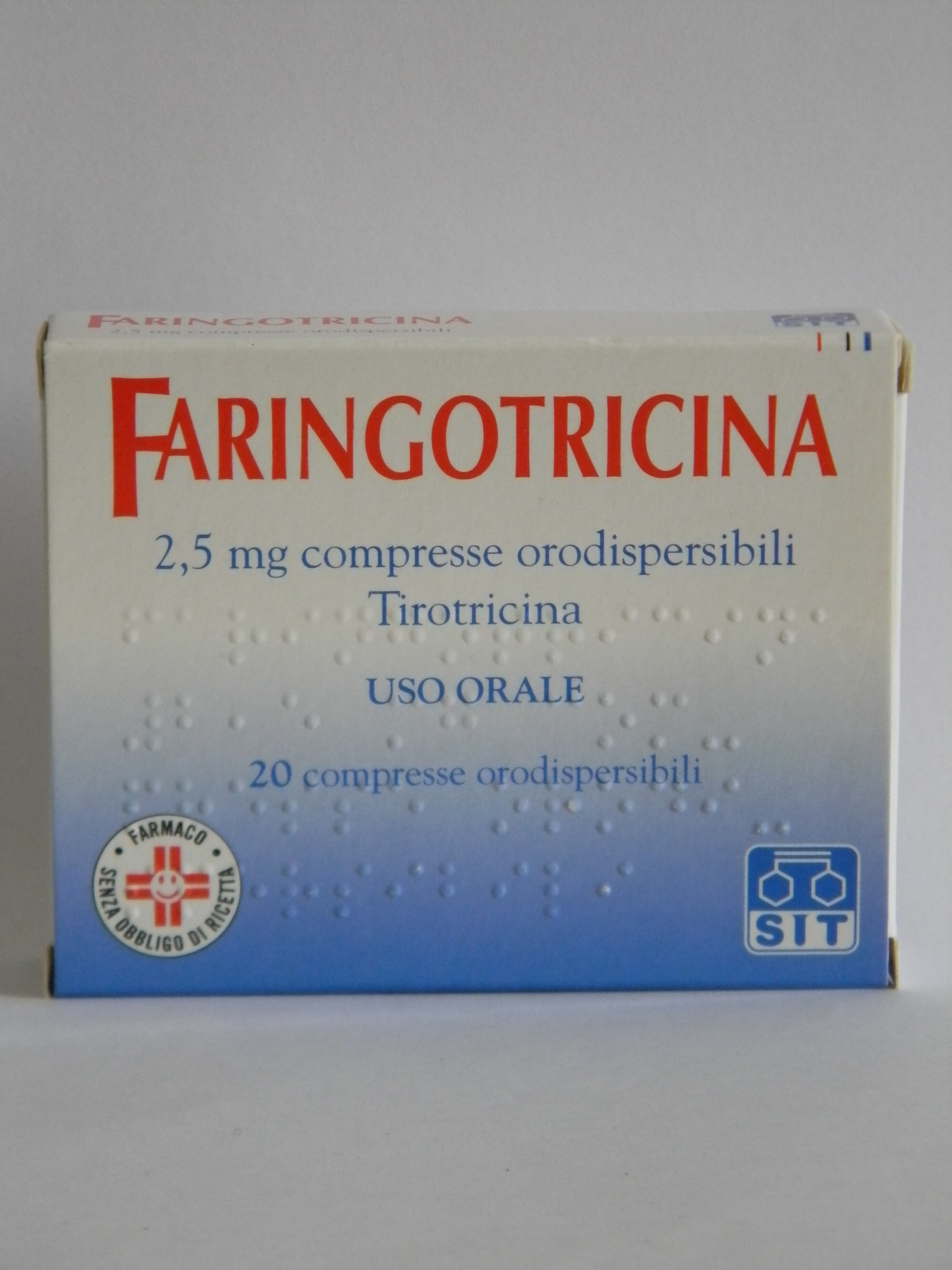 FARINGOTRICINA*20CPR ORO 2,5MG