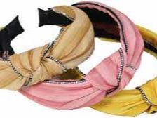 CERCHIETTO LARGO TESSUTO E STRASS KOH-I-NOOR 