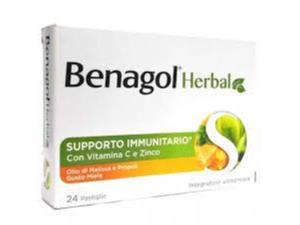 BENAGOL HERBAL MIELE 24PAST