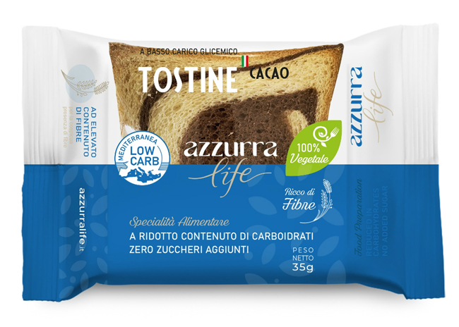 AZZURRA LIFE TOSTINE CACAO 35G