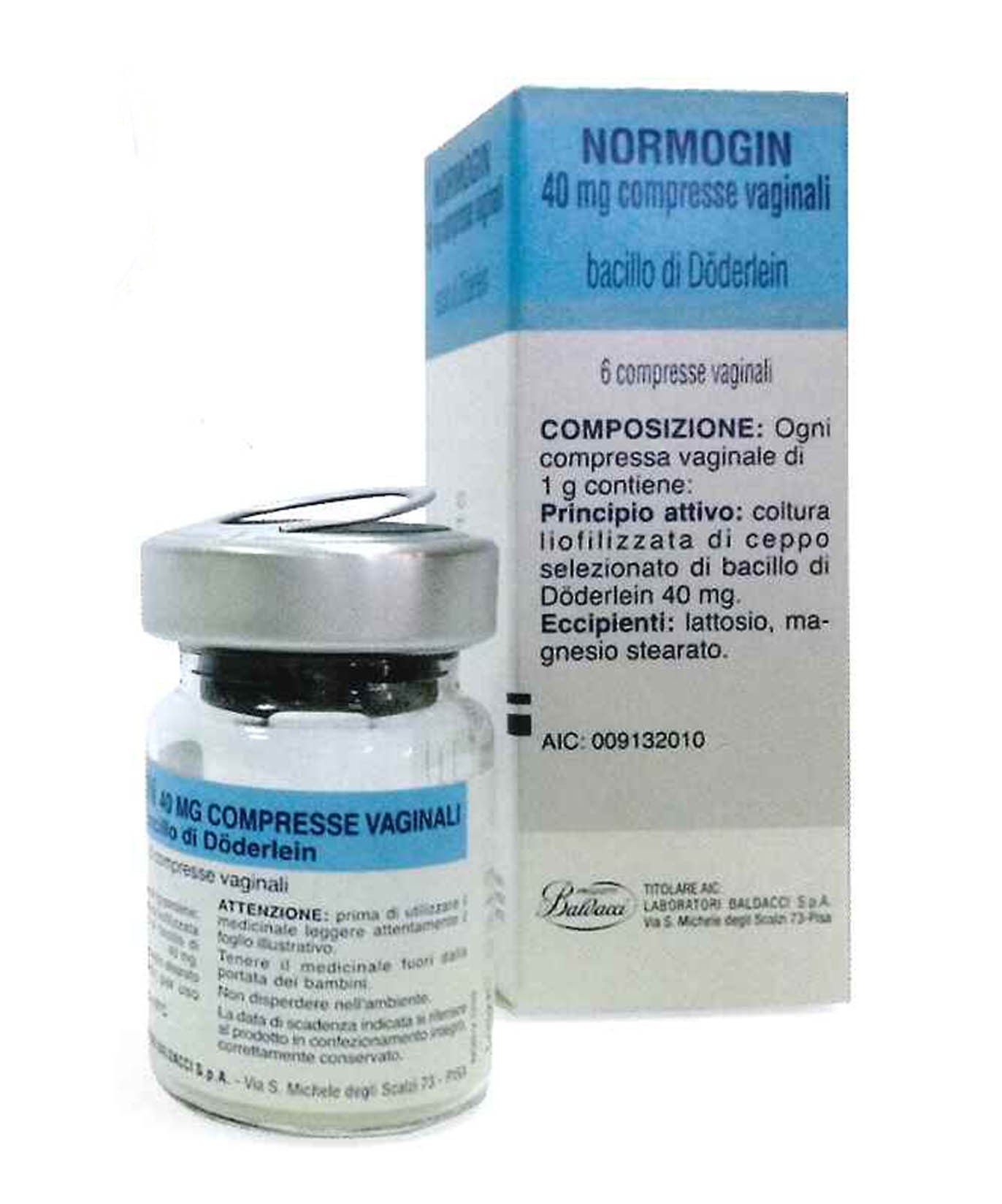 NORMOGIN*6CPR VAG 40MG