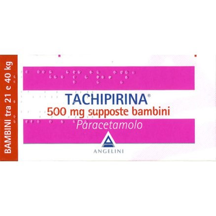 TACHIPIRINA*BB 10SUPP 500MG
