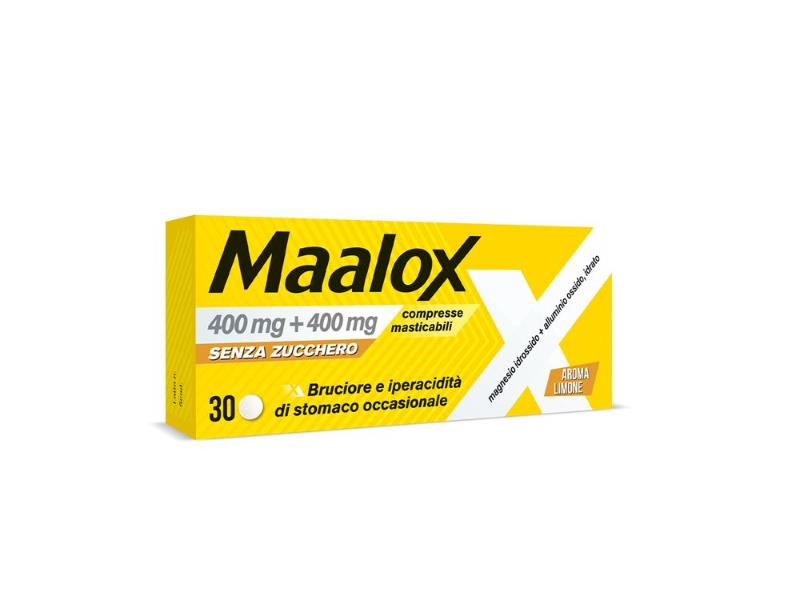 MAALOX*S/Z 30CPR LIMO400+400MG