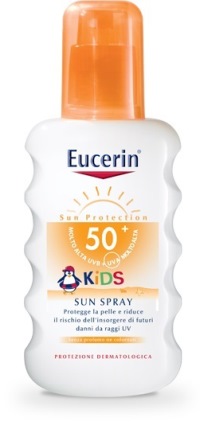 EUCERIN KIDS SUN SPRAY FP 50+ Specificamente sviluppato per proteggere la pelle sensibile dei bambini dalle scottature e garantire una protezione biologica alle cellule, riducendo il rischio di danni 