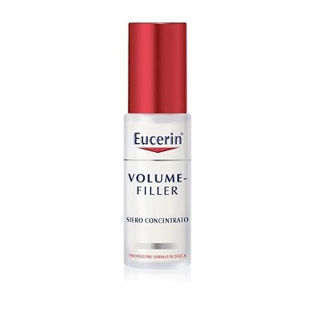 EUCERIN VOLUME- FILLER SIERO CONCENTRATO Trattamento indicato per la pelle cha combatte efficacemente i segni esterni dell'invecchiamento cutaneo. La sua formula unica, con tre ingredienti attivi, agi