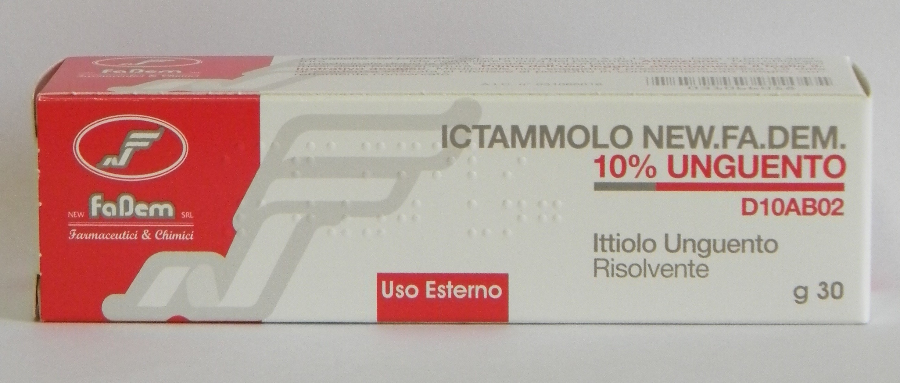 ICTAMMOLO NE*10% UNG 30G C/AST