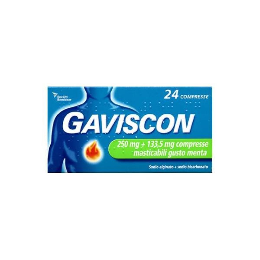 GAVISCON*24CPR MENT250+133,5MG