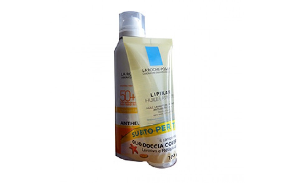 LA ROCHE-POSAY ANTHELIOS XL Brume invisible / Invisible mist spf 50+ + L I P I K A R HUILE LAVANTE Lenitivo e Relipidante Prodotti solari per il corpo. Formato Flacone da 50 ml + tubo da 100 ml Cod. V