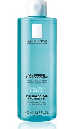 LA ROCHE-POSAY LABORATOIRE DERMATOLOGIQUE GEL DOCCIA FISIOLOGICO Deterge delicatamente. Lenisce. Per pelle sensibile. Senza sapone, senza parabeni. Modalità d'utilizzo Depositare una noce di prodotto 
