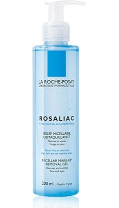 LA ROCHE-POSAY LABORATOIRE DERMATOLOGIQUE R O S A L I A C Avec de l'eau thermale de La Roche-Posay GEL MICELLARE STRUCCANTE Detergente e lenitivo. Viso e occhi. Per pelle sensibile, delicata e soggett