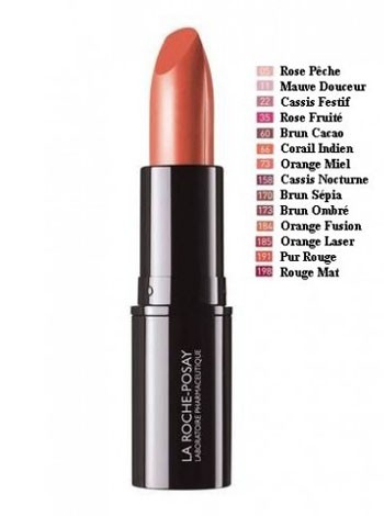 LA ROCHE-POSAY NOVALIP Rossetto L'ideale per colorare le labbra sempre con tonalità alla moda. I rossetti della linea Novalip non contengono lanolina, colofonia, conservanti e profumo e sono formulati