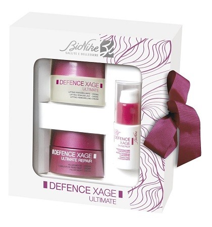 BioNike DEFENCE XAGE ULTIMATE LIFTING RIMODELLANTE - CREMA + DEFENCE XAGE SKINENERGY PERFEZIONATORE CONCENTRATO + DEFENCE XAGE ULTIMATE REPAIR FILLER NOTTE - CREMA Trattamento per l'igiene e la cosmes