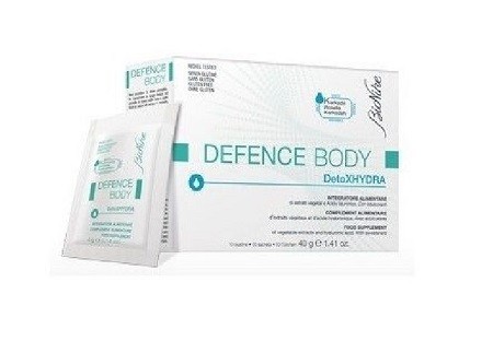 NICKEL TESTED SENZA CONSERVANTI SENZA PROFUMO SENZA GLUTINE BioNike DEFENCE BODY DetoXHYDRA Integratore alimentare per l'apparato digerente. Formato Confezione da 40 g Cod. 121943