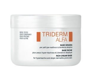 NICKEL TESTED SENZA CONSERVANTI SENZA PROFUMO SENZA GLUTINE BioNike TRIDERM ALFA BASE GRASSA per pelli iper-reattive e a tendenza atopica Prodotto ad azione idratante, formulato in una versione ricca 