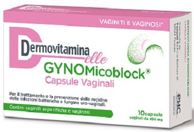 DERMOVITAMINA Gynomicoblock Descrizione Dispositivo medico, in forma di capsule vaginali, utile per la profilassi, il trattamento e la prevenzione delle recidive delle infezioni batteriche e fungine u