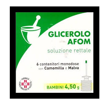 GLICEROLO AFOM SOLUZIONE RETTALE - 6 CONTENITORI MONODOSE CON CAMOMILLA E MALVA