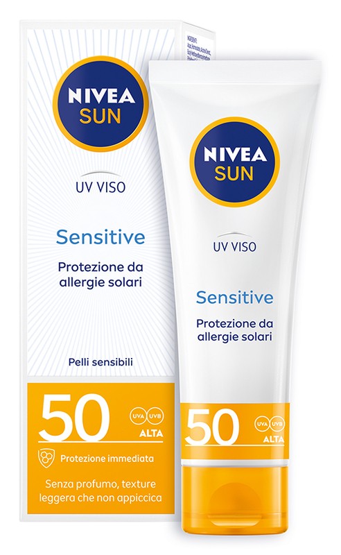 NIVEA SUN CREMA UV VISO PELLI SENSIBILI