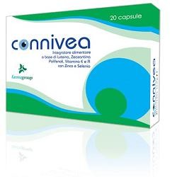 connivea Integratore alimentare a base di Lutema, Zeaxantina, Polifenoli, Vitamina E e A con Zinco e Selenio Il Tagete svolge un'azione antiossidante e favorisce il benessere della vista. Lo Zinco e l