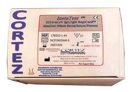 2019-nCoV IgG/IgM RapiCard InstaTest