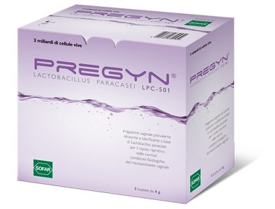 3 miliardi di cellule vive PREGYN LACTOBACILLUS PARACASEI LPC-501 Irrigazione vaginale polivalente idratante e lubrificante a base di Lactobacillus paracasei per il rapido ripristino delle normali con
