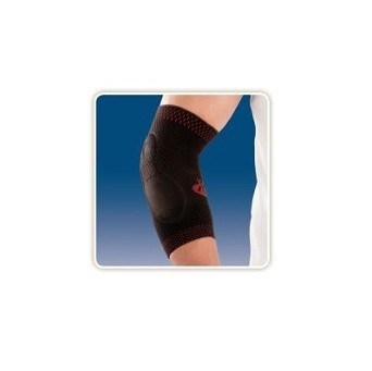 9301 GOMITIERA ELASTICA CON CUSCINETTI VISCOELASTICI UNISEX Confezionata in tessuto elastico in maglia traspirante grazie alla lavorazione piatta, con due cuscinetti viscoelastici dalla forma anatomic
