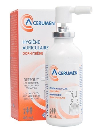 A CERUMEN Igiene Auriciolare OHRENHYGIENE Contiene circa 270 nebulizzazioni, è ideale per un utilizzo regolare nell'ambito dell'igiene auricolare di tutta la famiglia. Il suo formato generoso in spray
